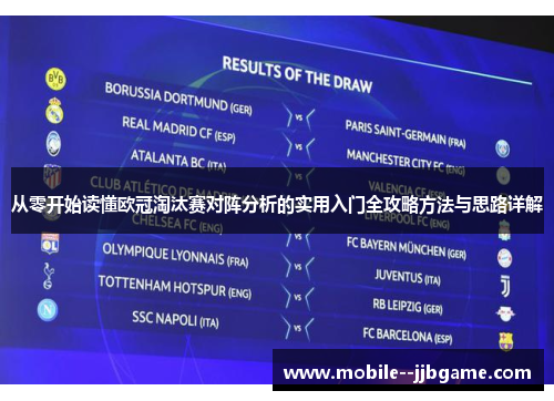 从零开始读懂欧冠淘汰赛对阵分析的实用入门全攻略方法与思路详解 从零开始读懂欧冠淘汰赛对阵分析的实用入门全攻略方法与思路详解